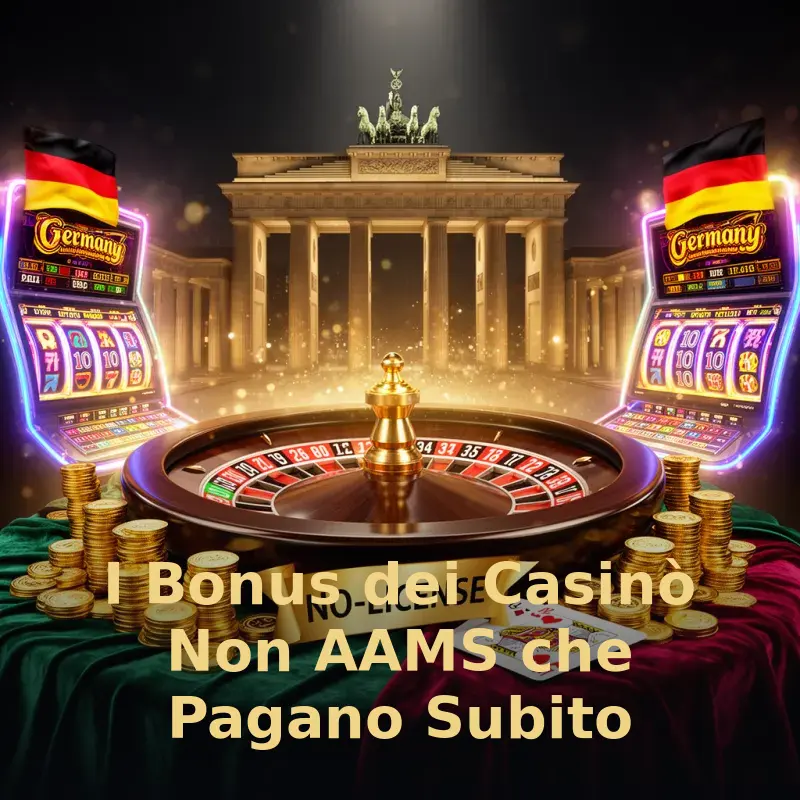 I Bonus dei Casinò Non AAMS che Pagano Subito